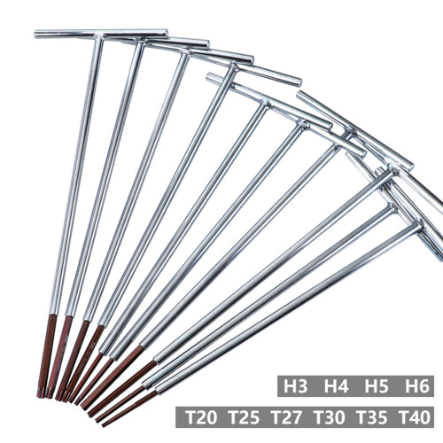 300/320mm Length Hex Key Wrench T-Handle Spanner Socket Screwdriver Allen Hex H3 2