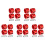 20Pcs Winch Stopper Compatible with ATV SUV ORV Cable Hook Rubber Stopper Winch Prevent Bouncing Fraying Red 1