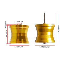 CNC Passenger Rear-Seat Backrest Heightened Riser-Pads for T-MAX530 2012-2016 Gold