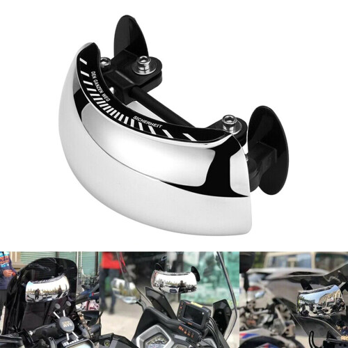 Universal Motorcycle Rearview Mirror Rear View Mirror Wide Angle WindshieldMount