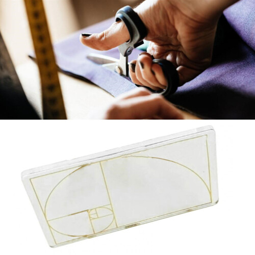 Golder Ratio Correction Tools Thicken Acrylic Ruler Drafting Tools for Designers 2