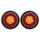 Luzes Traseiras para Reboque de CaminhãO de LED Vermelho/ÂMbar 2X 4 Polegadas Redondas Luzes Traseiras de Freio de Freio 1