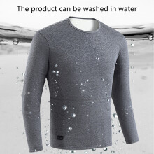 Heating Suit Heating Thermal Intelligent Electric Heating Clothes Underwear XXXL Gray