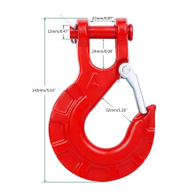 Clevis Slip Hook 3/8" 6613lbs Loading Alloys Steel Grade 70 Safety Hook matte black