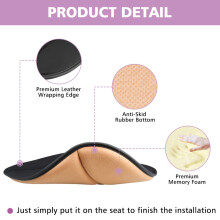 Simple Enhanced for Seat Cushion Memory Foam Coccyx Cushion Office Car for Seat Gray