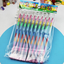 10/24Pcs Stackable Colouring Pencil 11 in 1 Building Block Colouring Wax Crayon 10 sticks
