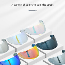 Protective Helmets Lens Long Distance ridings for Daily Commuters for HJC C10 Golden red
