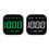Head-Up Display GPS Car Electronics Smart-Gauge Driving Speedometer Alarm System White 2