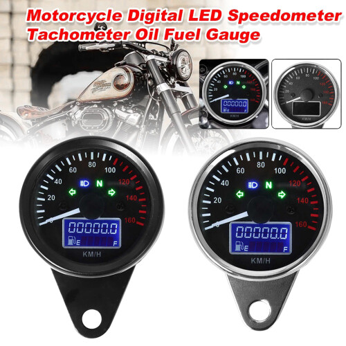 Multifunctional Motorcycle Dashboard with Integrated Speed and Fuel Display, 12V Plating 2