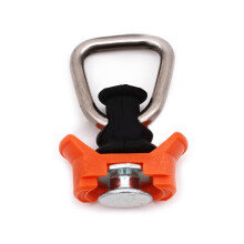 L Track Rail Rings Control Part Cargo Tie Downs Track Rail Round Rings Fitting Gray