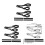 Anti-corrosion Adjustable LED Working Light Bar Mount Bracket for Truck Silver plating 2
