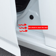 Car Door Hoods Trunk Anti-Collision Pad Sound Insulation Shock-Absorbing Black with logo