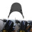 Motorcycle Black Universal 4''-7'' Headlight Adjustable Windscreen Wind Deflector Gray 4