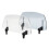 Adjustable Deflector Motorcycle Modified Windscreen Extension Arms Clear/Blue Clear 2