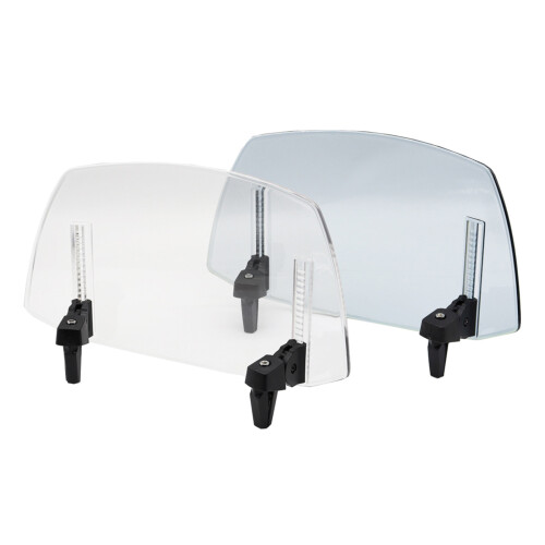 Adjustable Deflector Motorcycle Modified Windscreen Extension Arms Clear/Blue Clear 1
