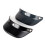 Universal 3 Snap Button Visor Flip Up Wind Shield Anti-UV for Motorcycles Helmet Black 3