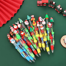 4-Color-in-1 Pen Retractable Multicolored Pen for Writing Noting Color Coding Type C