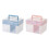 Stackable Storage Boxes Storage Boxes with Handles for Home Office Accessories Pink 1