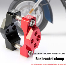 Motorcycle Handlebar Bumper Mount Bracket Light Headlight Mount Black Inner diameter 42MM