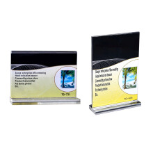 5 Pcs Menu Display Stand Acrylic Sign Stand Holder T-Shape 29.7x 21cm Vertical version