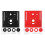 Practical Router Table Insert Plate Trimming Machine with Clear Scale Flip Board Red 2