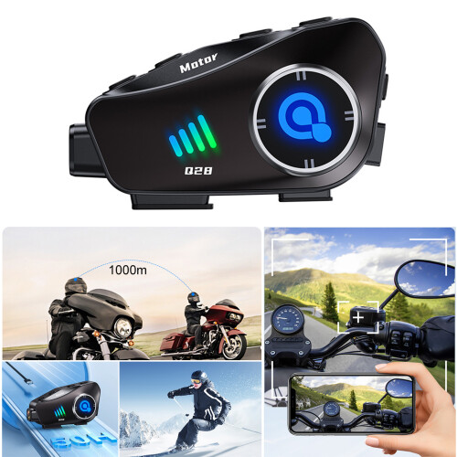 Helmets Camera Waterproof Bluetooth-compatible Headset with Driving Hard microphone
