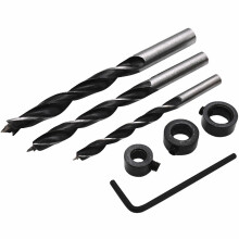 Professional 2-in-1 Center Punch Locator Aluminum Alloy Durable Woodworking Tool 12PCS