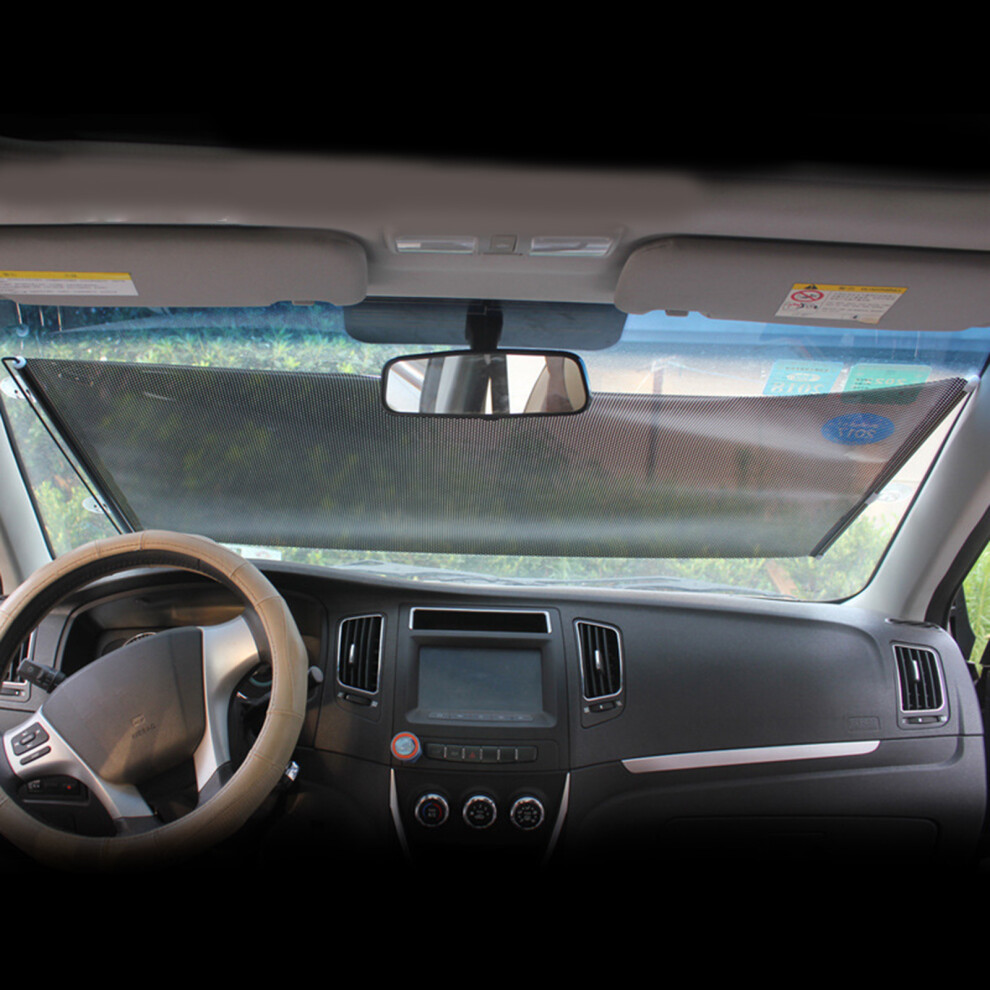 Side Window Sun Block Cover Retractable Windshield Sun-Shade Sun Visor 50Cm 125Cm Black 7754005174022