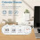 Relógio de Calendário Manual com Visor de Data, Funcionamento a Pilhas, Quadro Marcador, Branco 2025 4