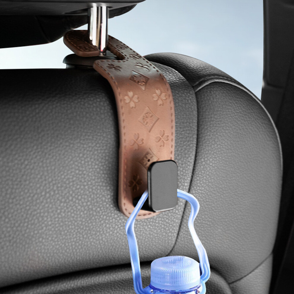 Uprgades Car Headrest Hook Space Saving Vehicle Back Seats Organizers For Travel Black 7754005041652