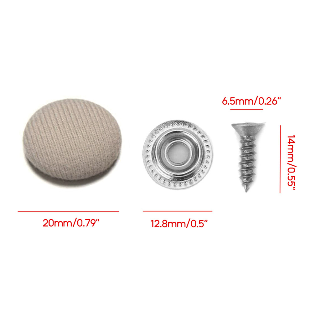 Car Interior Roof Snap Rivets Retainer Headliner Ceiling Buckles Fastener Clips Light 7754005180153