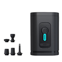 Electric Air Pump with Lights Wireless Air Compressor USB Charging Inflator/Deflator Pumps for Outdoor Camping A
