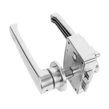 Secure Toilet Door Lock with Privacy Function Safety Door Lock Silver Without antilock