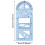 5 Pcs Drawing Measuring Ruler Geometric Rulers Multifunctional Math geometric drawing ru 1