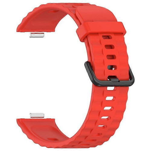 Pulseira de Silicone com Fivela Preta Compatível com Huawei Watch Fit 4, Fit 4 Pro e Fit 3 para Pulso 1