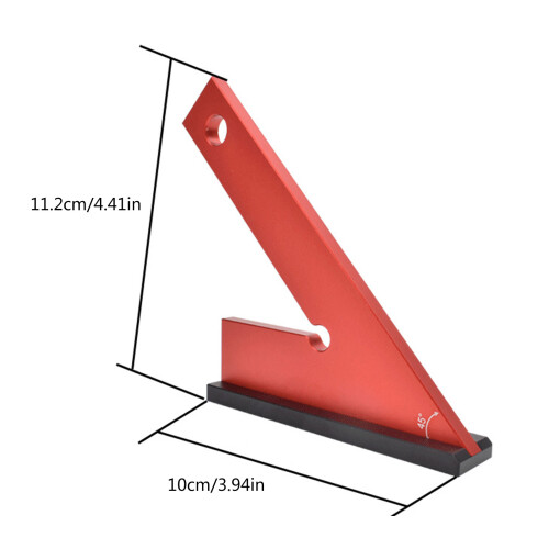 45 Ruler Triangle Ruler Woodworking Measurement Tool 2