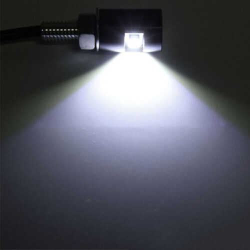 12V Motorcycle LED License Plate Light LED Rear Tail Number Light Universal 2