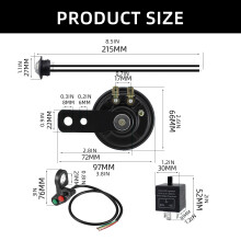Turn Signal&Horn Kit For Motorcycle With LED Indicators Lights And Thumb Control