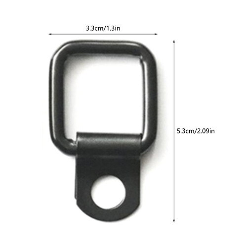 8Pcs D-Ring Tie Down Anchors Rings Accessories Pull Hook Durable Black Lashing 1