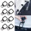 8Pcs D-Ring Tie Down Anchors Rings Accessories Pull Hook Durable Black Lashing 3