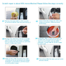 Universal Car Marker Metal Paint Care Scratch Repair for Touch Up Pen for Auto T White