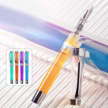 Beginner Calligraphy Ink Pen One-piece for Iridium Nib EF/F Pen Tip Clear Pen 0.5mm Clear