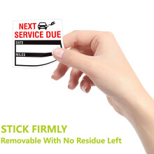 Oil Change Service Reminder Sticker Windshield Labels Windshield Stickers Black