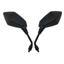 Rearview Glass Bikes Handlebar Mount Wide Angle Rear Carbon pattern 8mm positive fang