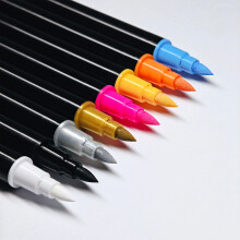 12-Color Graffiti Marker Quick-drying Paint Pens Acrylic Paint Markers for Glass