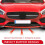 4 Part Front Bumper Protector Easy Length Adjustment Separator Spoiler Diffuser Black 1