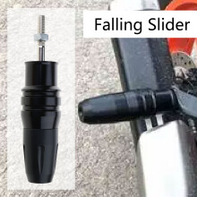 Side Frame Falling Protector Frame Sliders Metal Crash Bar Highway Engine Guard Black