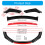 Front Bumper Extension Lip Separator Spoiler Diffuser for Enhancing Appearance Blue 1