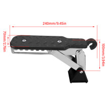 Adjustable Car Door Step Metal Car Door Latches Step Simple Use for Roof Loading Silver