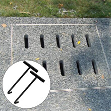 Robusts 10mm Manhole Cover Hook for Safe and Quick Lid Handling Lifter  Tool 30cm